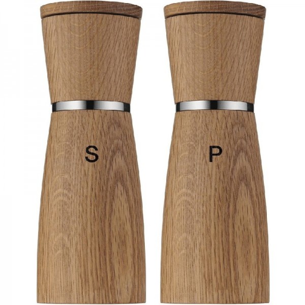 WMF Ceramill Nature Salz und Pfeffermühle-Set, Holz Keramikmahlwerk