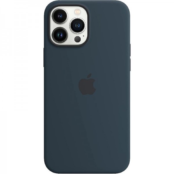 Original Apple Silikon Case mit MagSafe (für iPhone 13 Pro Max) - Abyssblau