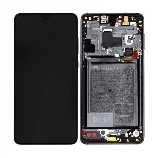 Original Huawei Mate 20 LCD Display mit Rahmen und Akku, Black