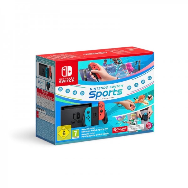 Nintendo Switch Konsole (neon-blau/neon-rot) Switch Sports-Set Switch