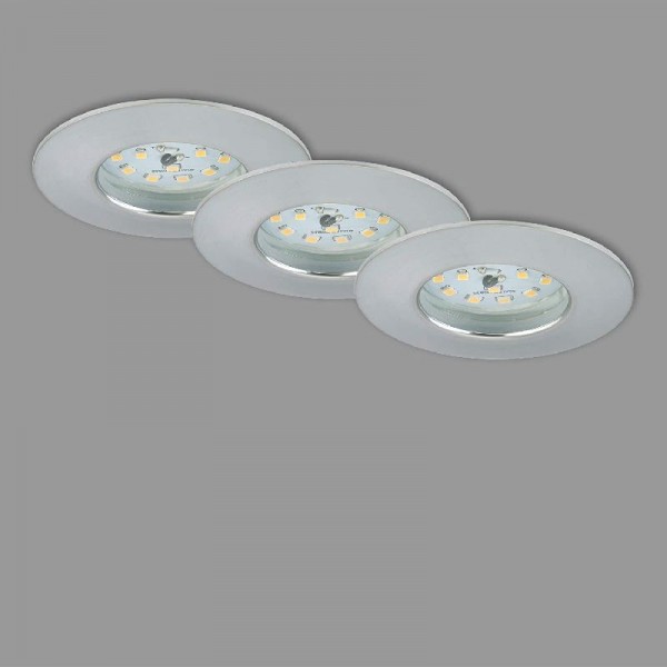 Briloner Leuchten - LED Einbauleuchten, 3er Set, 7295-039