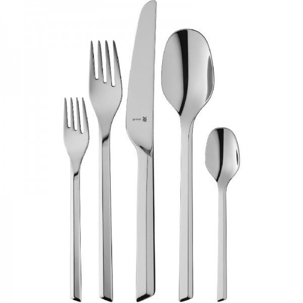 WMF Kineo Besteck Set 6 Personen, Essbesteck Set 30 teilig, Cromargan protect