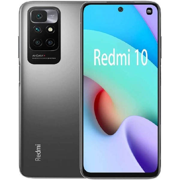 Xiaomi Redmi 10 2022 Smartphone, 6.5&quot; FHD+ DotDisplay, 64GB, Carbon Gray