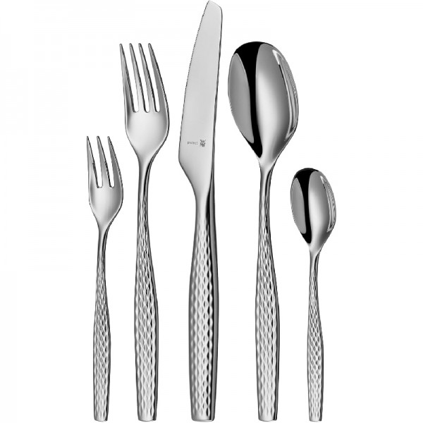 WMF Sentic Edelstahl Besteck Set 6 Personen, 30 teilig Cromargan protect