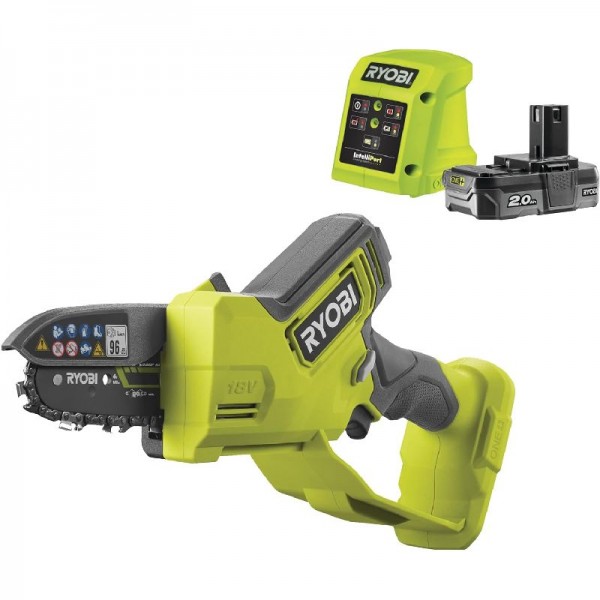 RYOBI 18V Akku-Astsäge RY18PSX10A-120, inkl. 2,0 Ah Akku und Ladegerät