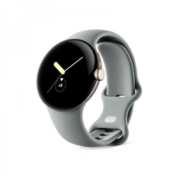 Google Pixel Watch Bluetooth Champagne Gold Sportarmband Hazel, 41mm Unisex