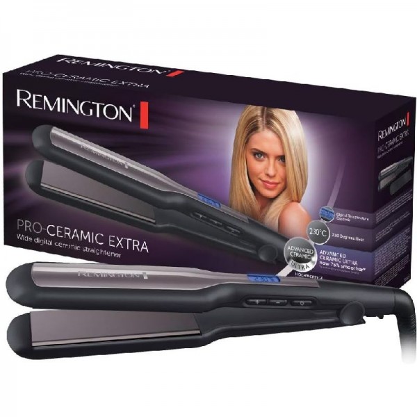Remington Glätteisen breit Pro-Ceramic Extra (extra breite 45mm) LCD-Display