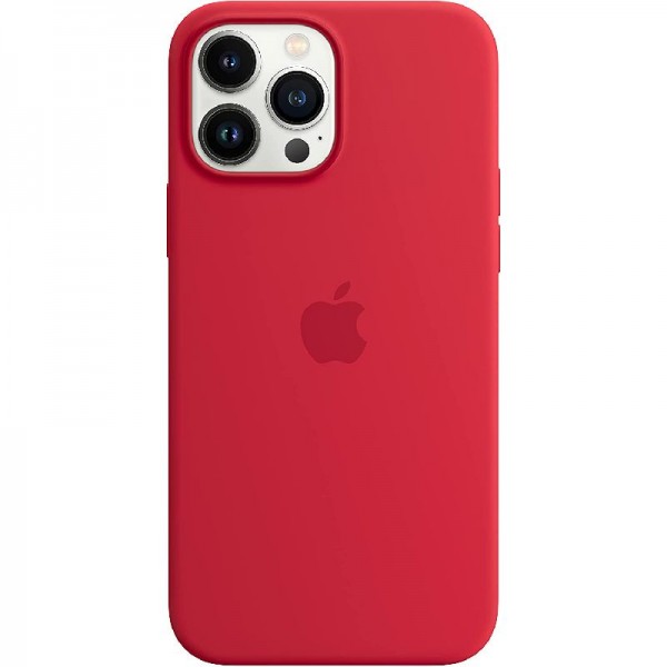 Original Apple Silikon Case mit MagSafe (für iPhone 13 Pro Max) - RED