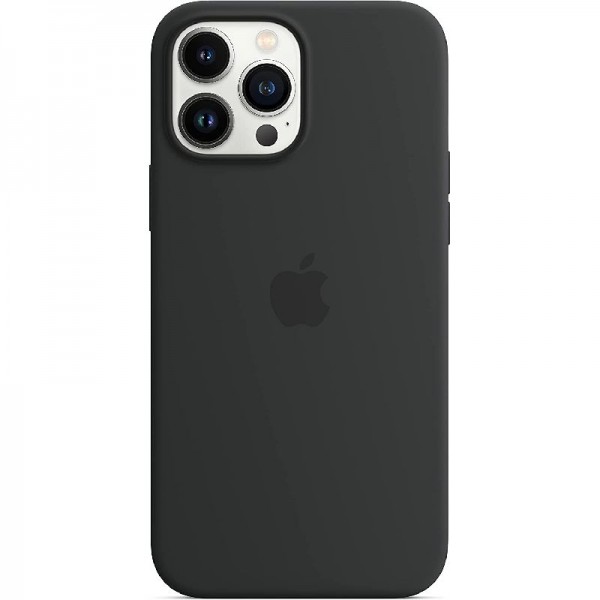 Original Apple Silikon Case mit MagSafe (für iPhone 13 Pro Max) - Mitternacht