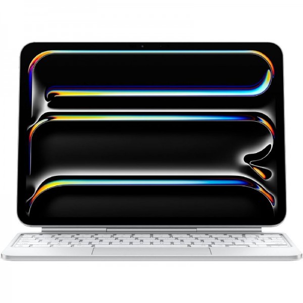 Apple Magic Keyboard für iPad Pro 11 (M4) (2024) Weiß, AZERTY, Französisch