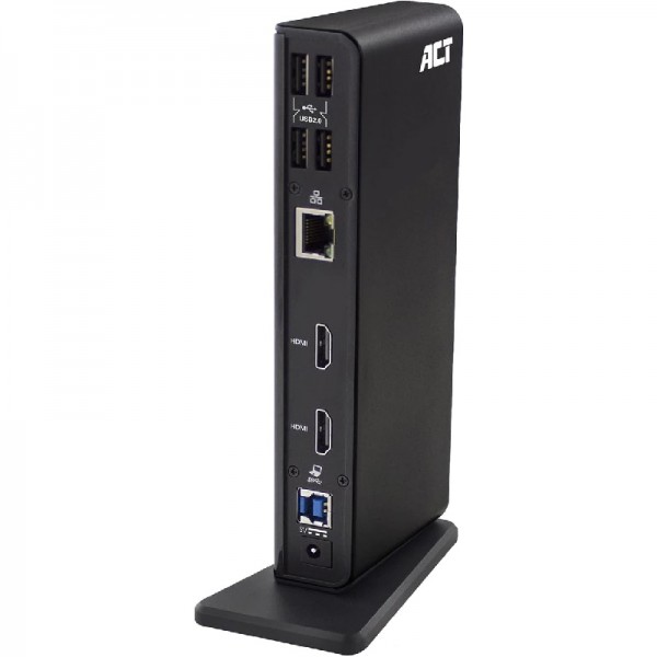 ACT USB-A und USB-C Docking Station 11 in 1, 2-Port HDMI, 2-Port USB 3.0
