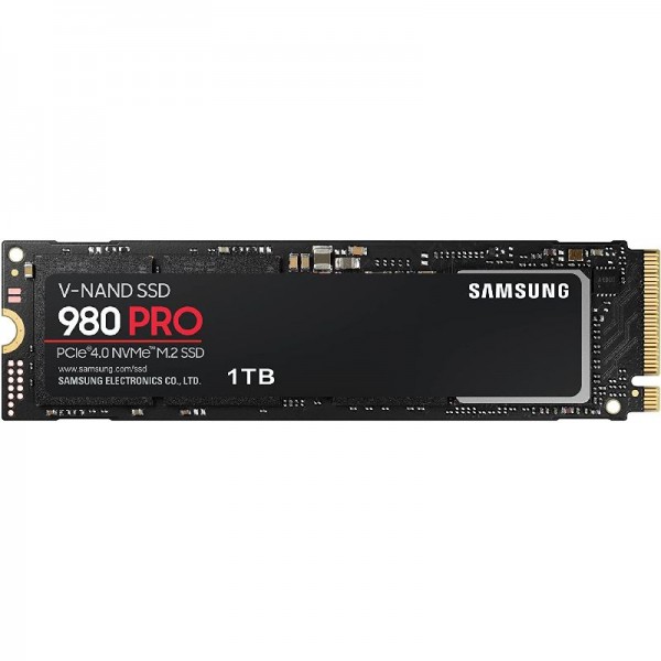 Samsung M.2 SSD 980 Pro, 1 TB, NVMe, 2280 Internes Solid State Drive, für Gaming