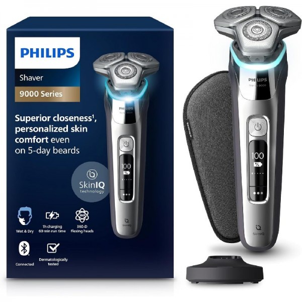 Philips Shaver S9000 – Elektrischer Nass- &amp; Trockenrasierer, S9975/35