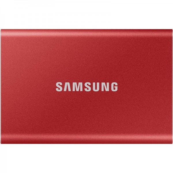 Samsung Externes Festplattenlaufwerk PSSD T7 2TB, USB 3.2 Red