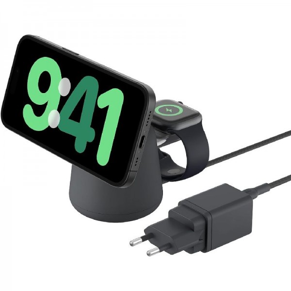 Belkin BoostCharge Pro kabellose 2-in-1-Ladestation mit MagSafe (15 W)