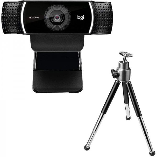 Logitech C922 PRO Webcam mit Stativ, Full-HD 1080p, 78° Sichtfeld, Autofokus