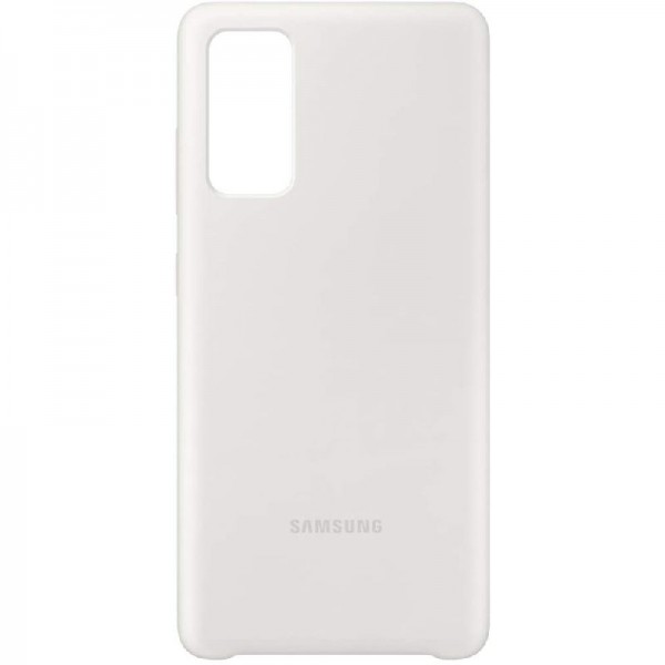 Original Samsung Silicone Cover EF-PG780 für Galaxy S20 FE Handy-Hülle, Weiß