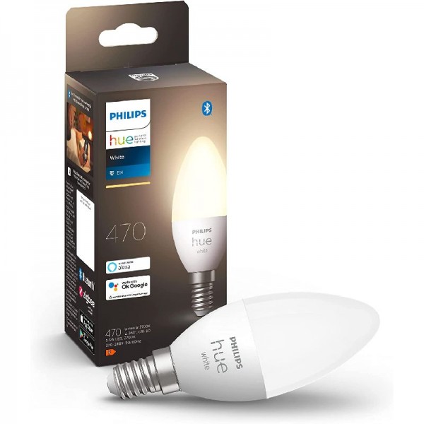 Philips Hue White E14 LED Lampe Einzelpack, dimmbar