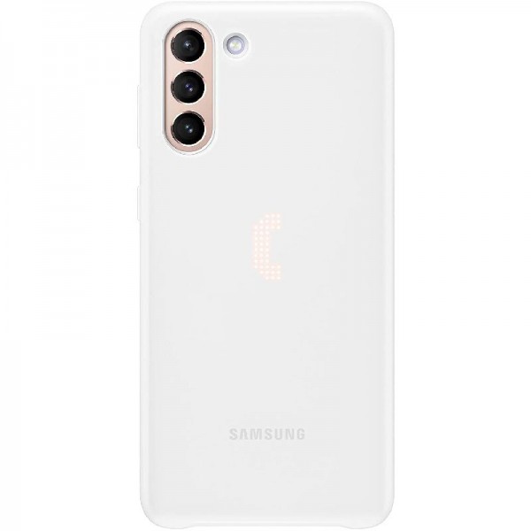 Original Samsung LED Cover EF-KG996 für Galaxy S21+ 5G, White