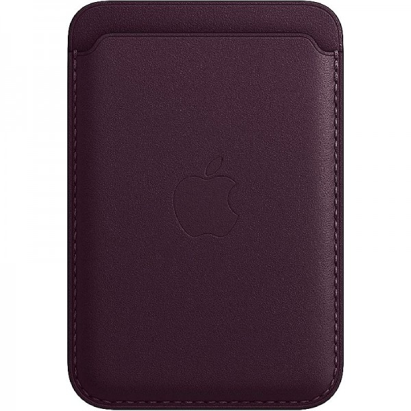 Original Apple Leder Wallet mit MagSafe (für iPhone), Dunkelkirsch MM0T3ZM/A
