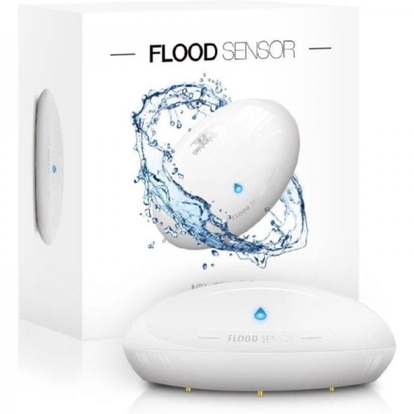FIBARO Flood Sensor / Z-Wave Plus Wassermelder, Leck und Temperatursensor