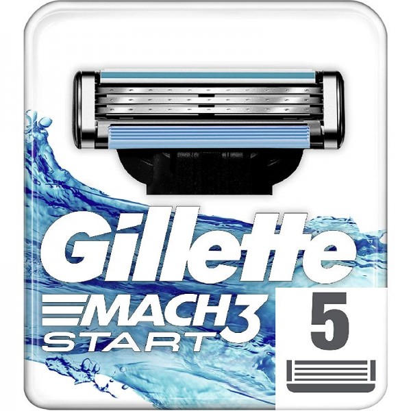 Gillette Mach 3 Start Rasierklingen für Männer, 5 Stück