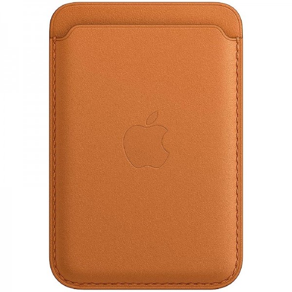Apple Leder Wallet mit MagSafe (für iPhone) - Goldbraun