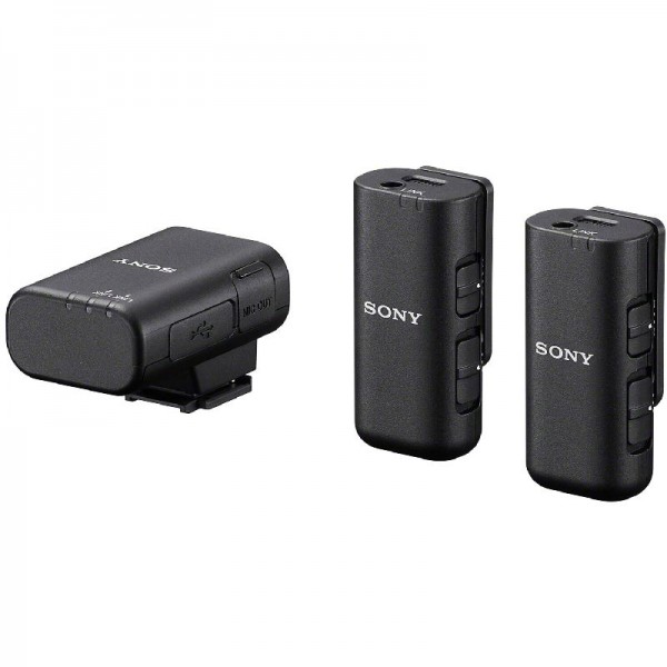 Sony ECM-W3, 2 Sender, 1 Empfänger, Ladestation, Kabelloses Mikrofon, 150m