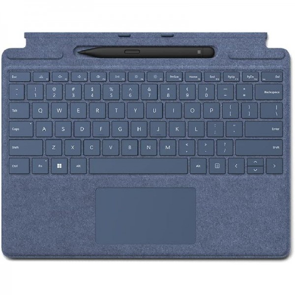 Microsoft Surface Pro 8/9/X Signature Keyboard Saphirblau mit Slim Pen 2