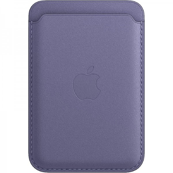 Original Apple Leder Wallet mit MagSafe (für iPhone), Wisteria MM0W3ZM/A