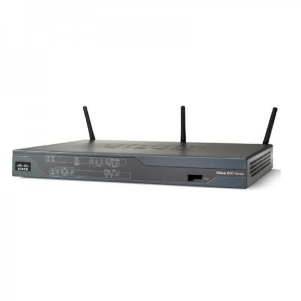Cisco 886VA ISDN Wireless-Router (VDSL2, ADSL2+, 4-Port, 4-polig, 2x RJ45, USB)
