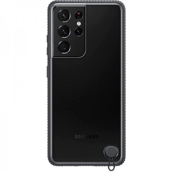 Original Samsung Clear Protective Cover EF-GG998 für Galaxy S21 Ultra 5G, Black